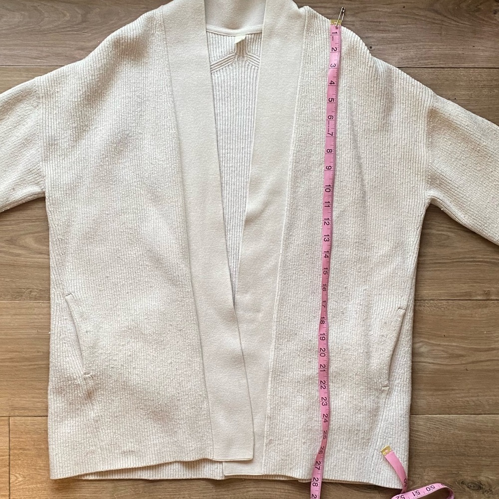 Lululemon Merino Wool Blend Ribbed Long Wrap Sweater - Picture 5 of 7